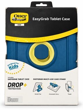 OtterBox EasyGrab Kids Case & Stand for iPad 7th 8th 9th Gen Blue Yellow